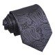 Paisley Classic Tie Charcoal